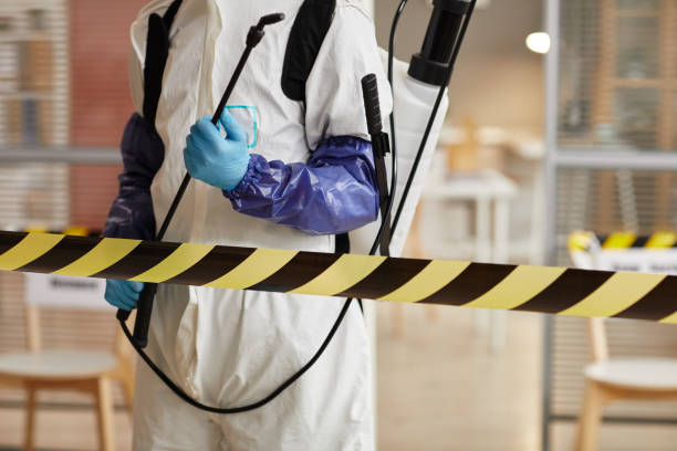Professional Biohazard technician working in Folly Beach, SC
